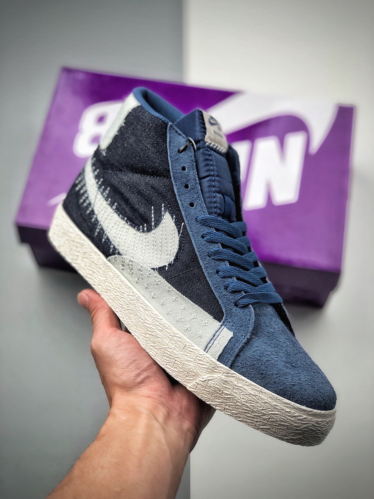 220  刺子绣 Nike SB Blazer Mid Premium”Sashiko Sesame”耐克 开拓者中帮休闲板鞋CT0715