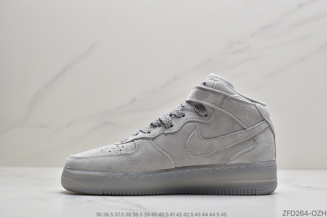 270 公司级耐克Nike Air Force1 MID x Reigning Champ “ 卫冕冠军四代中帮” 灰黑麂皮GB1119-198