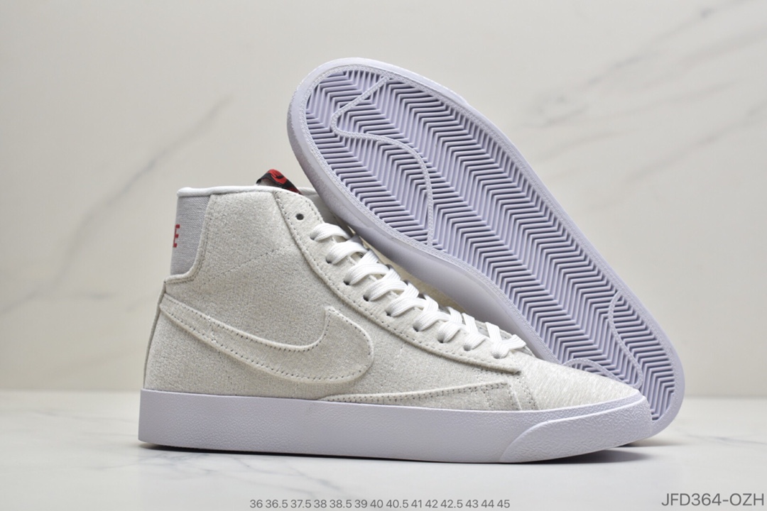 170 公司级耐克Nike Blazer Mid VNTG SUEDE 开拓者 加绒 高帮休闲运动板 CD9318-100