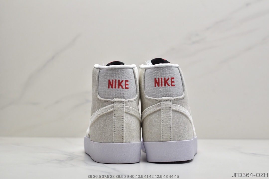 170 公司级耐克Nike Blazer Mid VNTG SUEDE 开拓者 加绒 高帮休闲运动板 CD9318-100