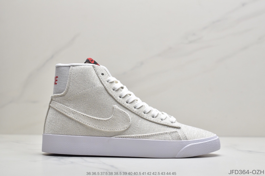 170 公司级耐克Nike Blazer Mid VNTG SUEDE 开拓者 加绒 高帮休闲运动板 CD9318-100