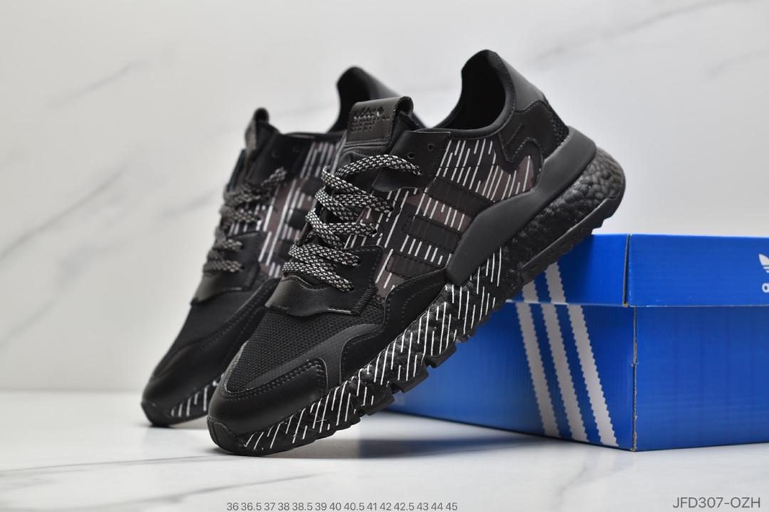 170 公司级 阿迪达斯Adidas Nite Jogger 2020 Boost 夜行者复古跑鞋FV1325