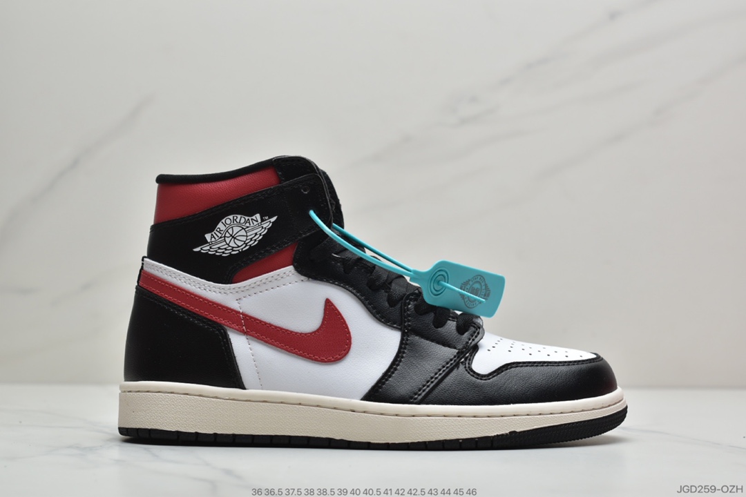 180 公司级Air Jordan 1 Retro High Black Gym Red AJ1 红勾 新黑红脚趾 555088-061
