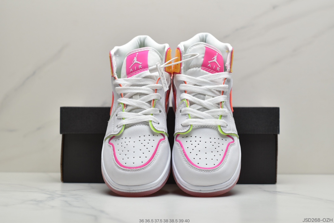 200 公司级乔丹Air Jordan 1 Mid SE AJ1/乔1 中帮百搭休闲运动板鞋CV4611-100