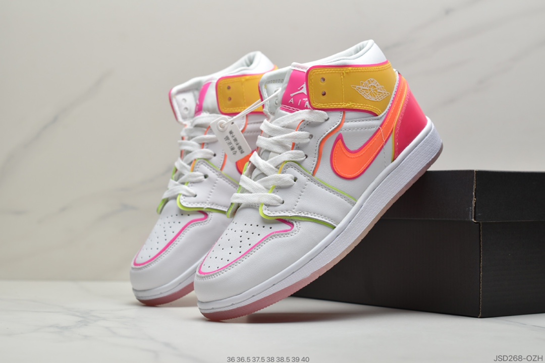 200 公司级乔丹Air Jordan 1 Mid SE AJ1/乔1 中帮百搭休闲运动板鞋CV4611-100