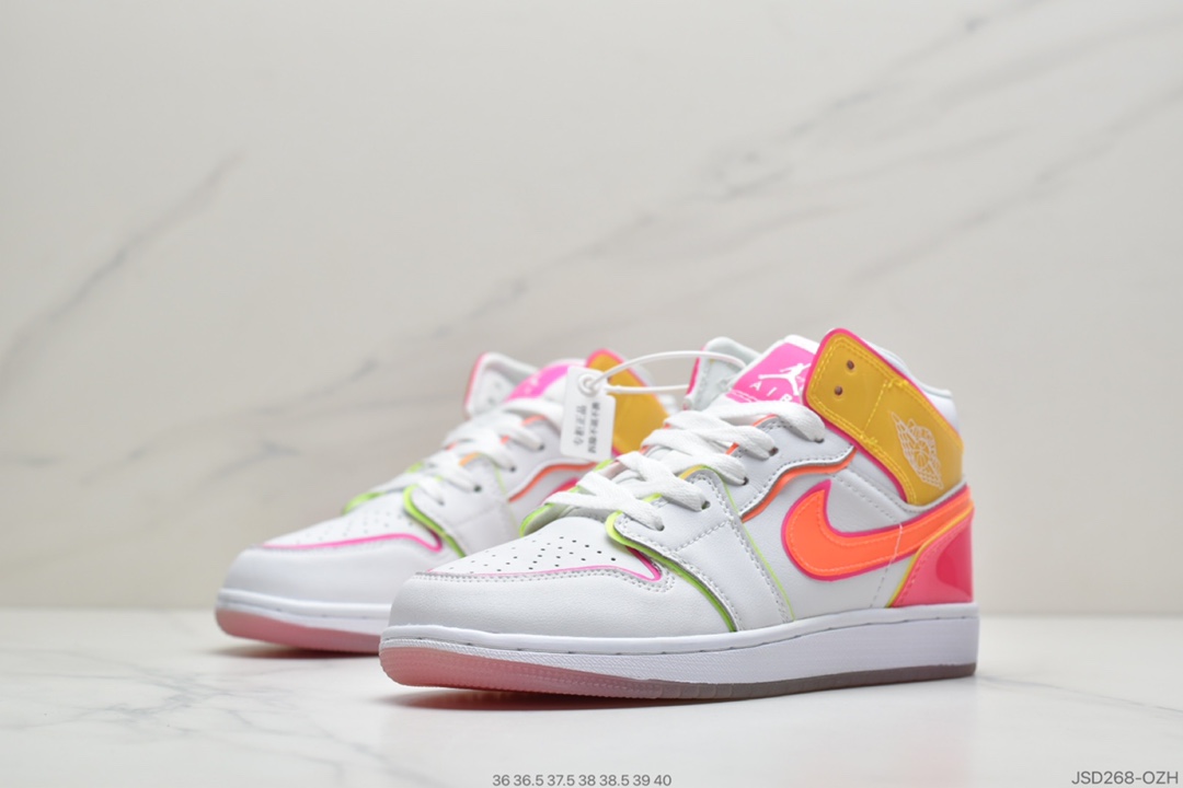 200 公司级乔丹Air Jordan 1 Mid SE AJ1/乔1 中帮百搭休闲运动板鞋CV4611-100