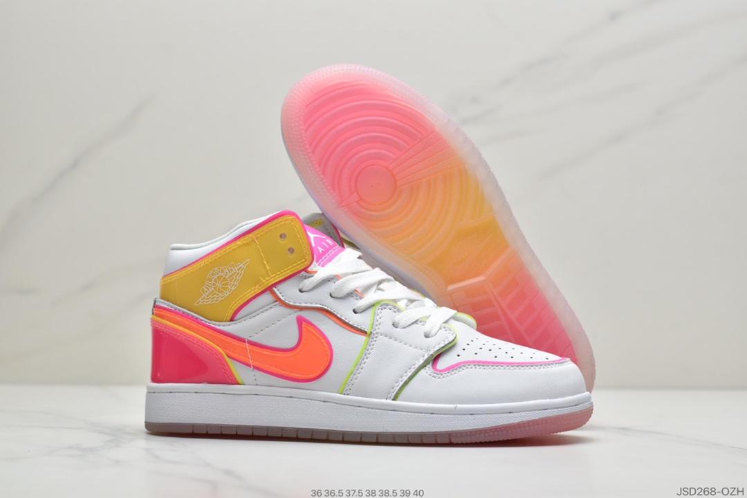 200 公司级乔丹Air Jordan 1 Mid SE AJ1/乔1 中帮百搭休闲运动板鞋CV4611-100