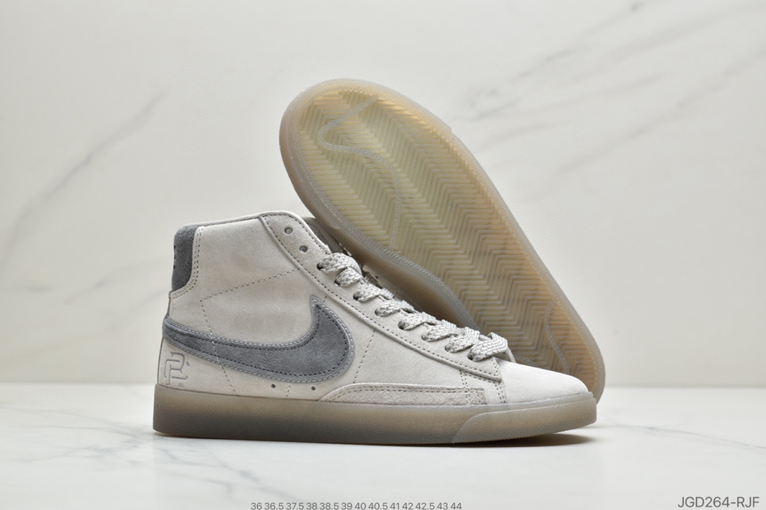 180 公司级耐克 NiKe Reigning Champ x Nike Blazer Low PRM 中帮开拓者百搭休闲板鞋 货号:371761-009