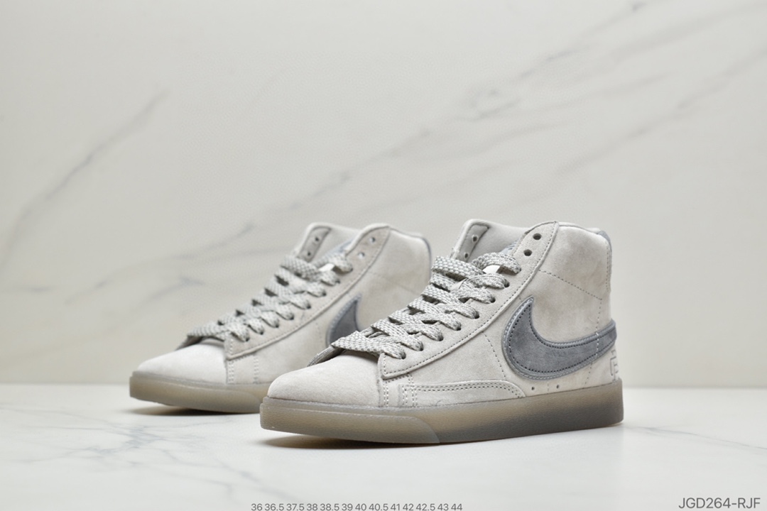 180 公司级耐克 NiKe Reigning Champ x Nike Blazer Low PRM 中帮开拓者百搭休闲板鞋 货号:371761-009