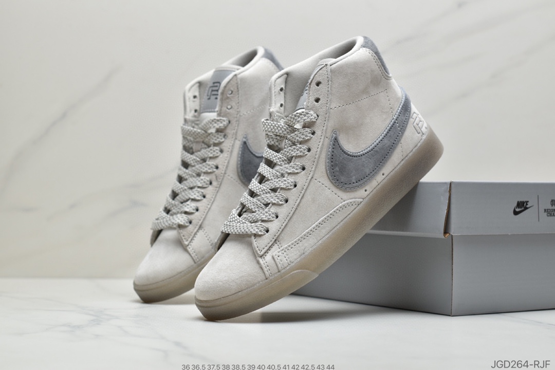 180 公司级耐克 NiKe Reigning Champ x Nike Blazer Low PRM 中帮开拓者百搭休闲板鞋 货号:371761-009