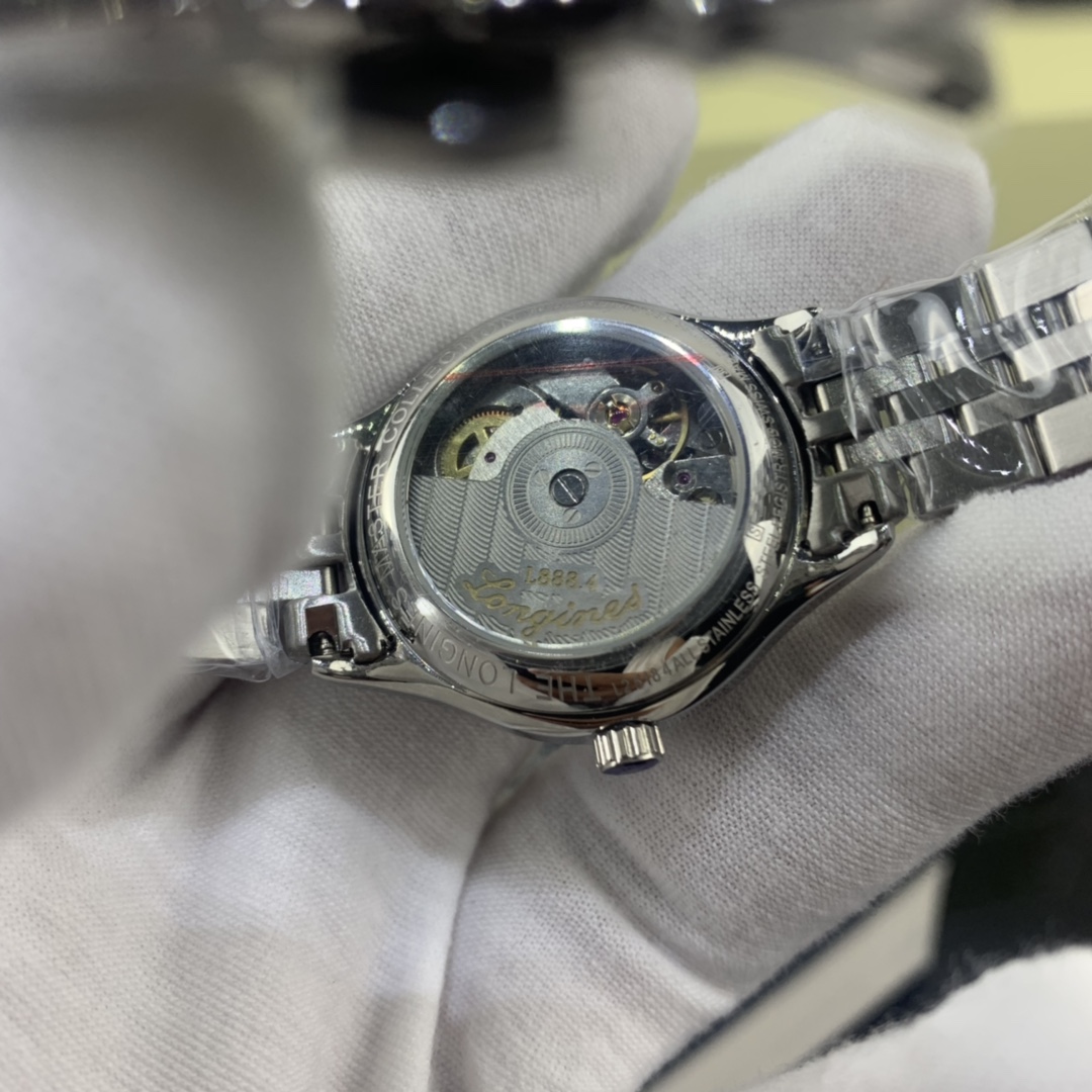 Longines 皇家 浪琴军旗系列灰色表盘女表