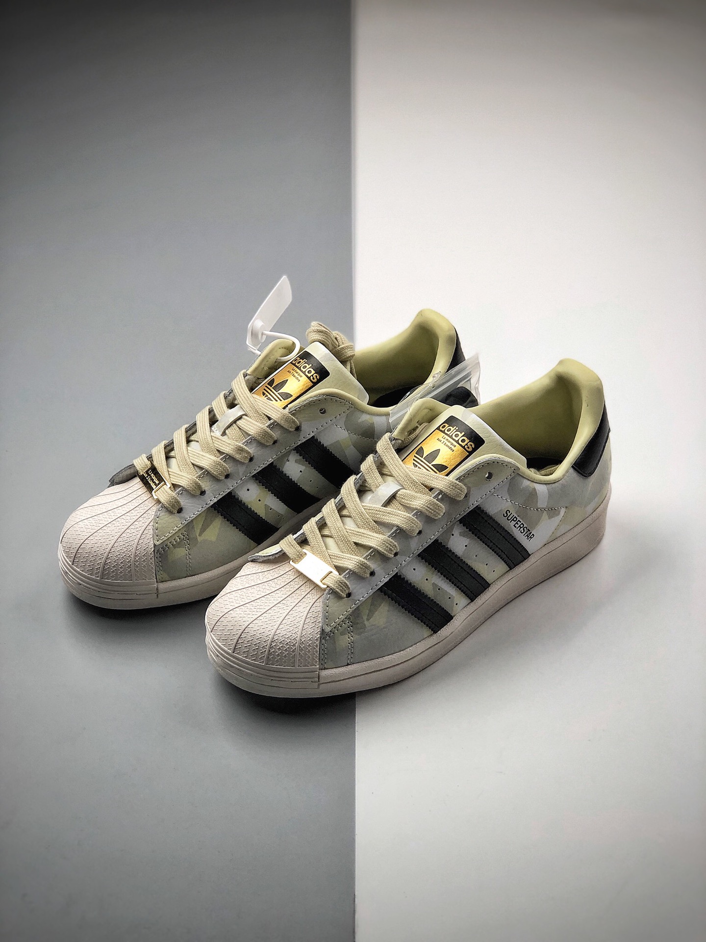 160  Adidas 阿迪达斯 Superstar 2020年50周年迷彩新配色贝壳头 FW4392