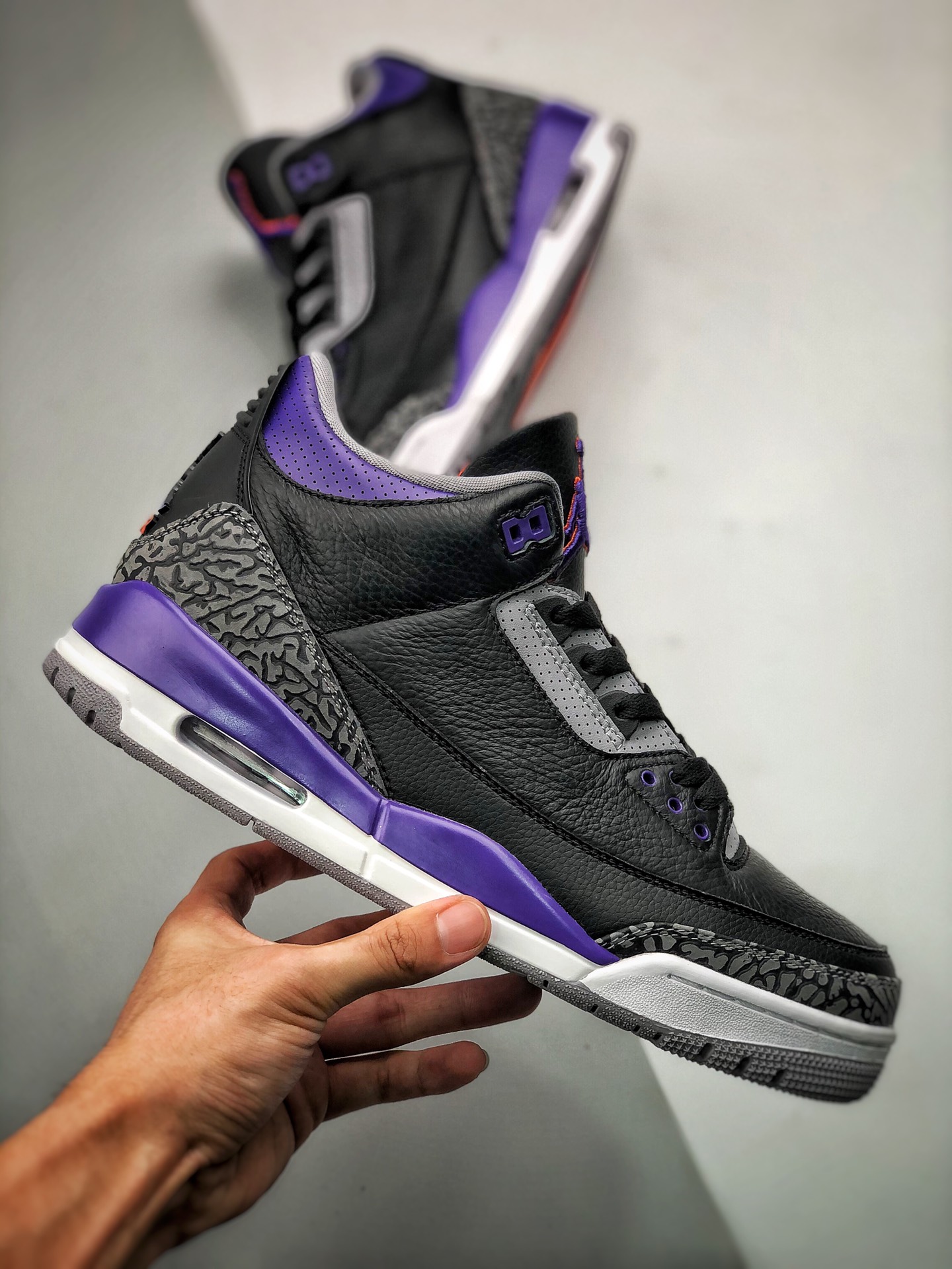 380 莞产纯原 大厂纯原出品 Air Jordan 3 ”Court Purple” 黑紫葡萄