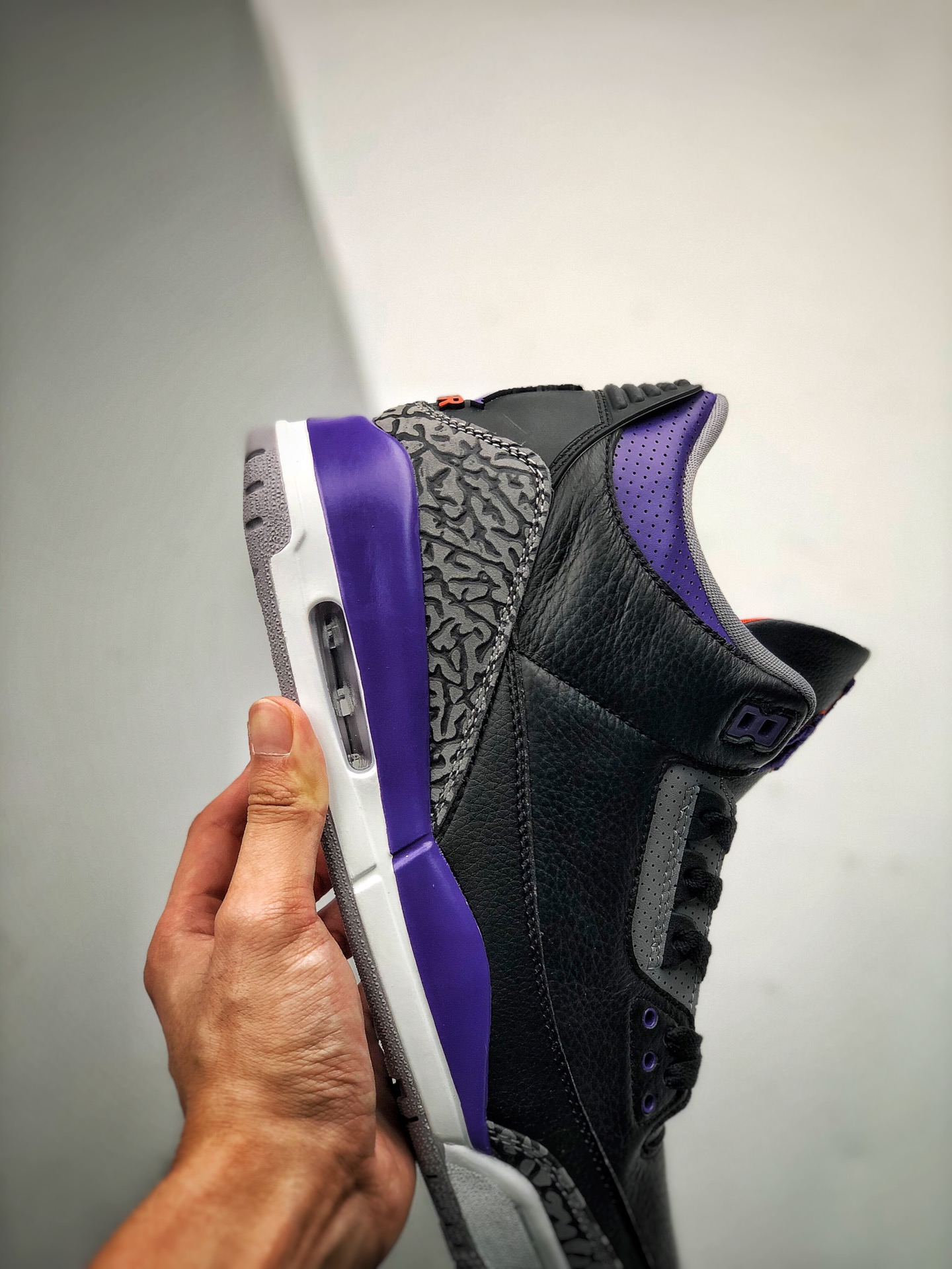 380 莞产纯原 大厂纯原出品 Air Jordan 3 ”Court Purple” 黑紫葡萄