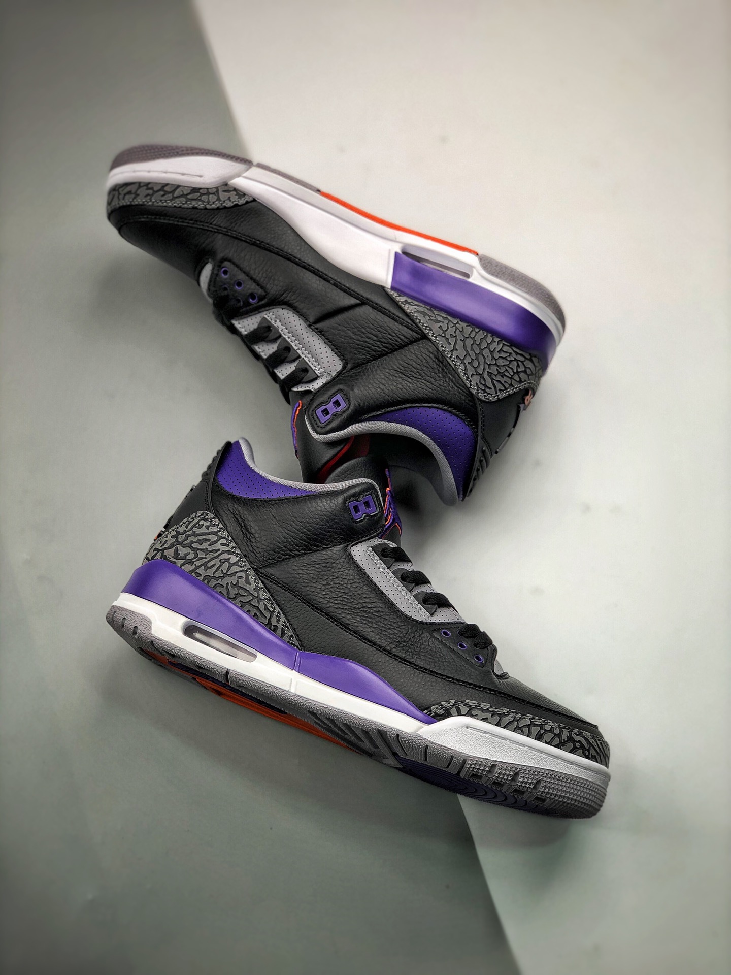 380 莞产纯原 大厂纯原出品 Air Jordan 3 ”Court Purple” 黑紫葡萄