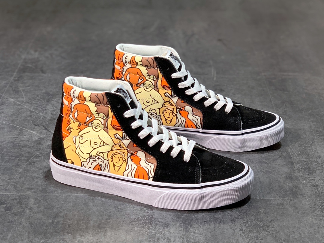 160 Vans Sk8-Hi 经典高帮 拯救地球涂鸦系列