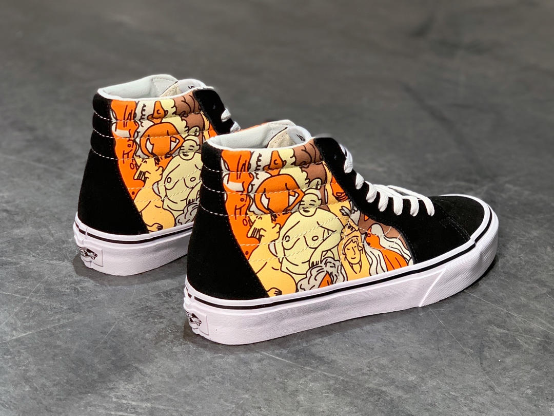 160 Vans Sk8-Hi 经典高帮 拯救地球涂鸦系列