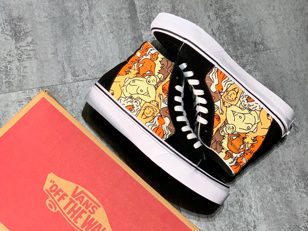160 Vans Sk8-Hi 经典高帮 拯救地球涂鸦系列