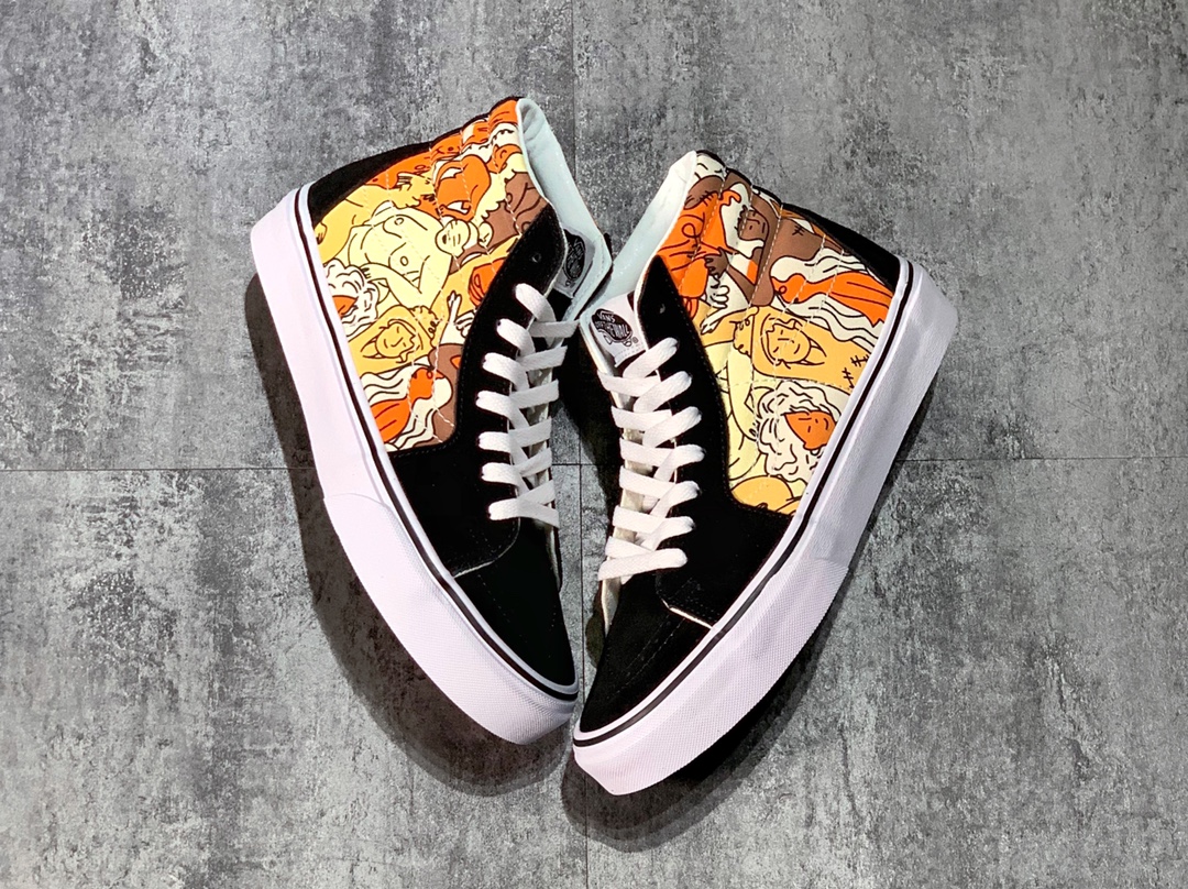 160 Vans Sk8-Hi 经典高帮 拯救地球涂鸦系列