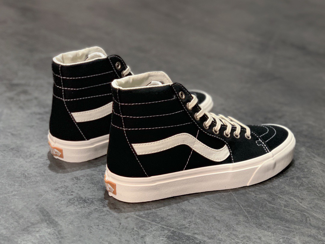 160 VANS SK8-SK8 Hi 2021新款抢先穿  黑色高低帮滑板鞋经典款必入