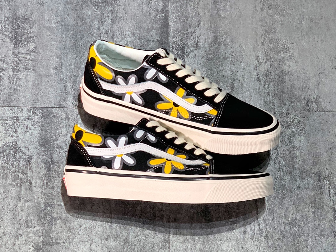 150 Vans Old Skool LX 黄雏菊 安娜海姆系列 以黑色经典安娜海姆为基础