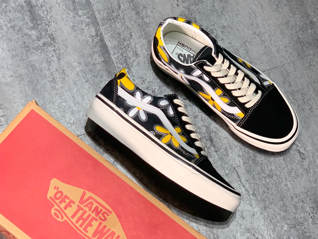 150 Vans Old Skool LX 黄雏菊 安娜海姆系列 以黑色经典安娜海姆为基础