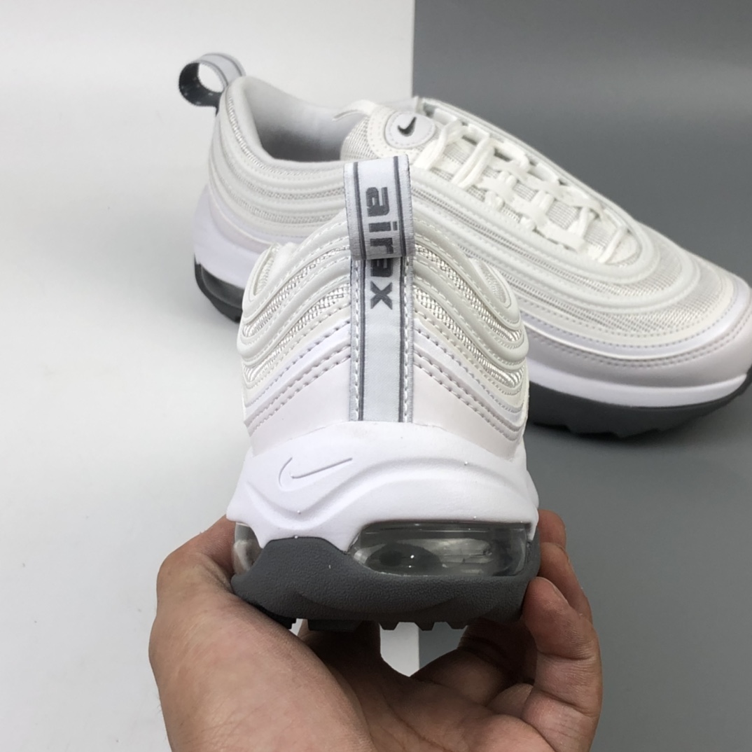 240 Nike Wmns Air Max 97 Golf 倒刺加厚大底复古气垫百搭休闲运动慢跑鞋 CI7538-100