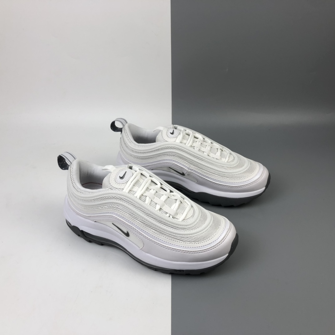 240 Nike Wmns Air Max 97 Golf 倒刺加厚大底复古气垫百搭休闲运动慢跑鞋 CI7538-100