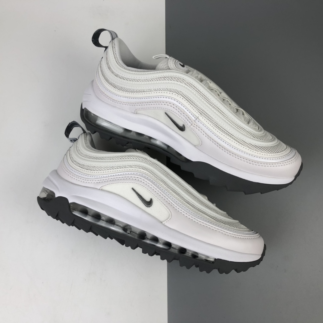 240 Nike Wmns Air Max 97 Golf 倒刺加厚大底复古气垫百搭休闲运动慢跑鞋 CI7538-100