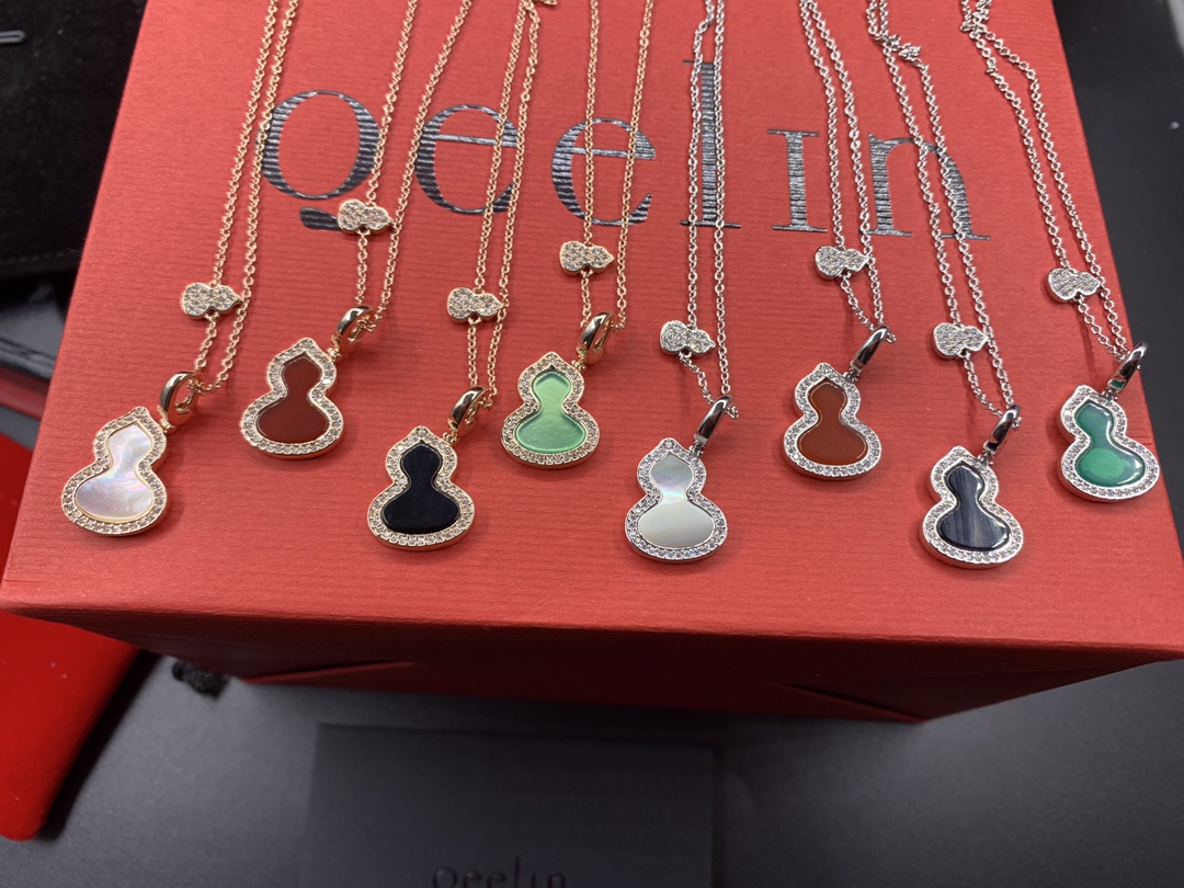 NO:102996,Kirin gourd necklace, medium-sized natural fritillaria, seiko high-version original logo, color rose gold, platinum, white shell, red shell, black shell, green shell, kirin necklace, qeelin, necklace19860909麒麟葫芦项链 中号天然贝母 精工高版本 原版logo 颜色玫瑰金 白金 白贝 红贝 黑贝 绿贝,麒麟项链,qeelin,necklace,Jewelry