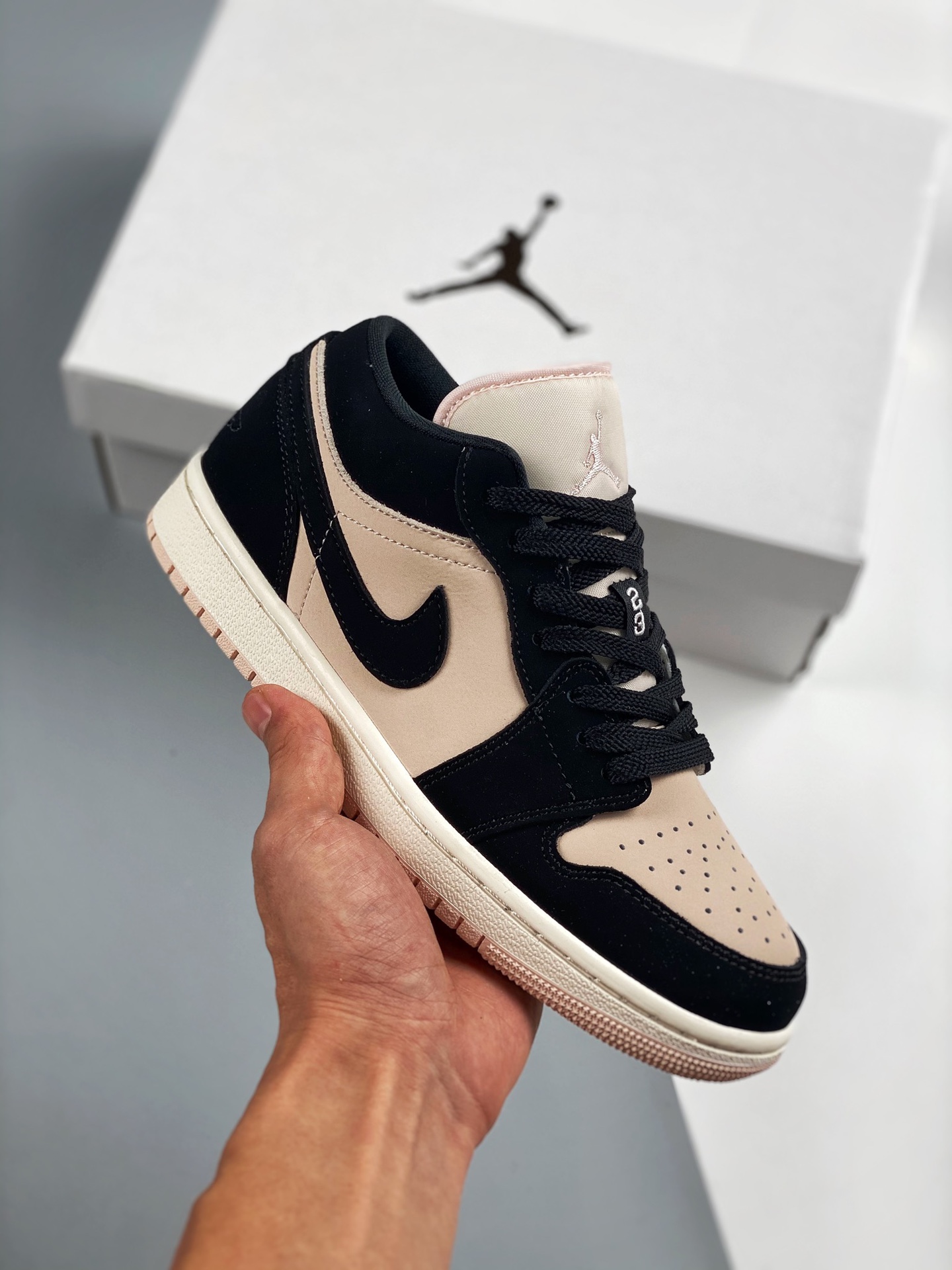 Air Jordan 1 low rosa leche, nuevo color sincronizado oficial, producto de nivel original #rechazo suela común, forma t…
