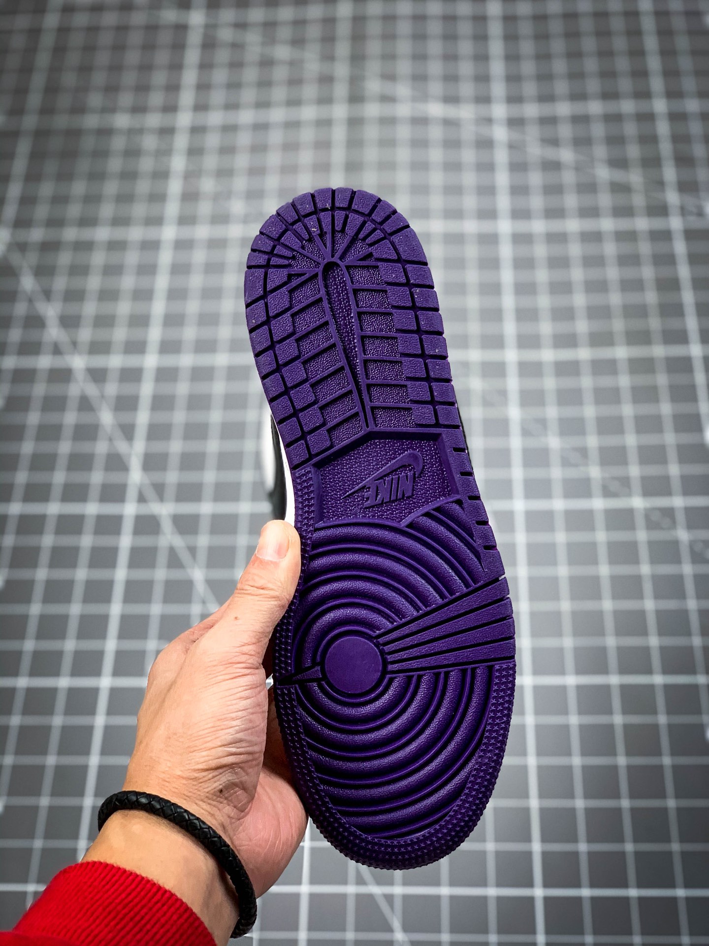 220  Air Jordan 1 Low AJ1乔1 低帮文化休闲运动板鞋 紫脚趾 男鞋7孔 553558-125