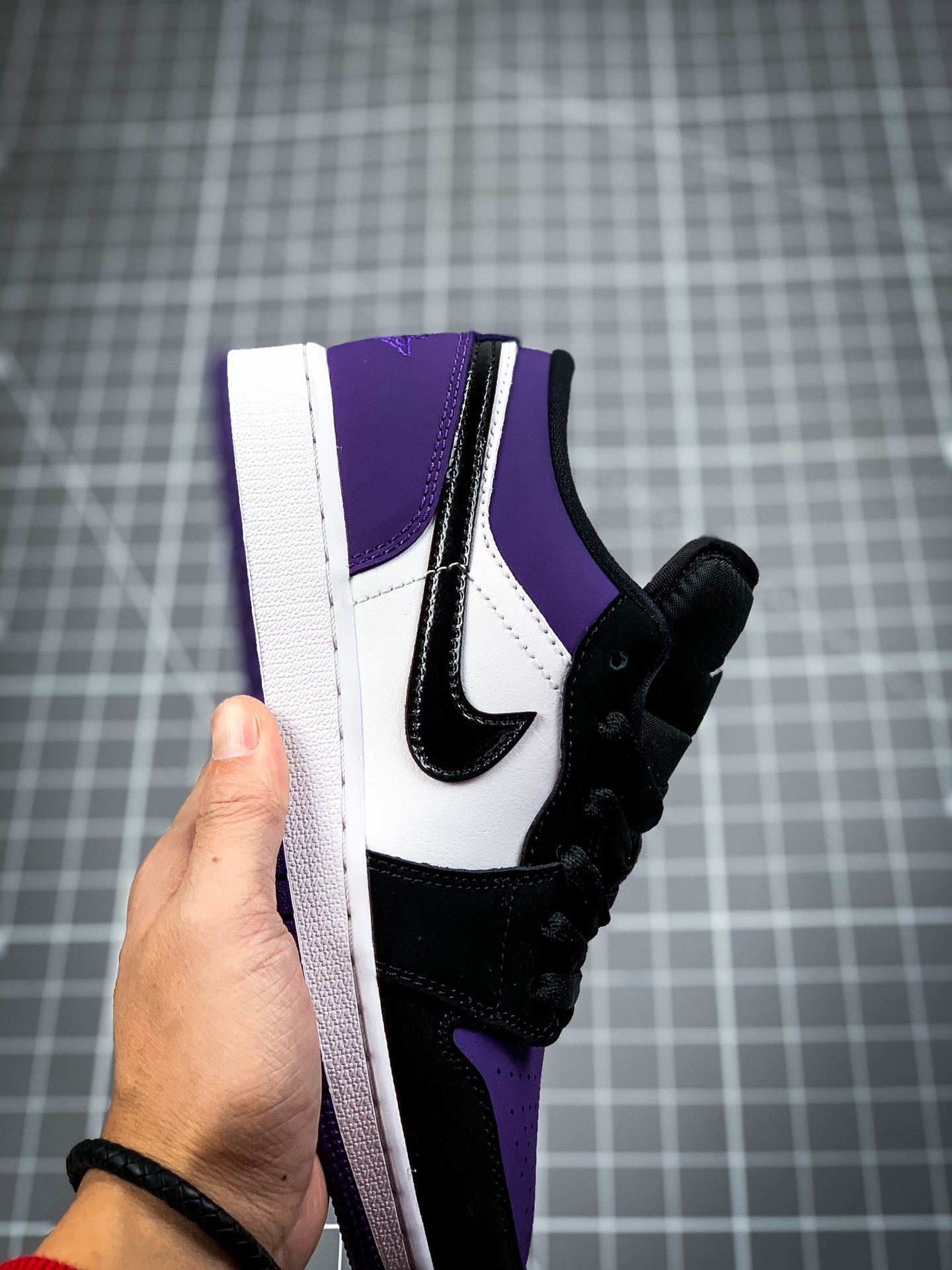 220  Air Jordan 1 Low AJ1乔1 低帮文化休闲运动板鞋 紫脚趾 男鞋7孔 553558-125