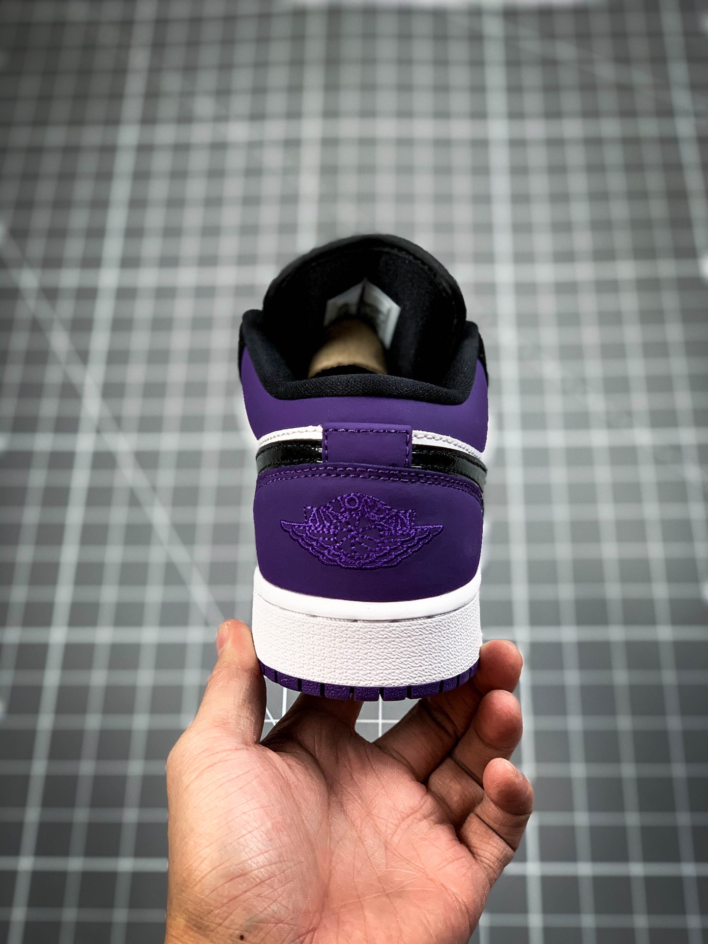 220  Air Jordan 1 Low AJ1乔1 低帮文化休闲运动板鞋 紫脚趾 男鞋7孔 553558-125