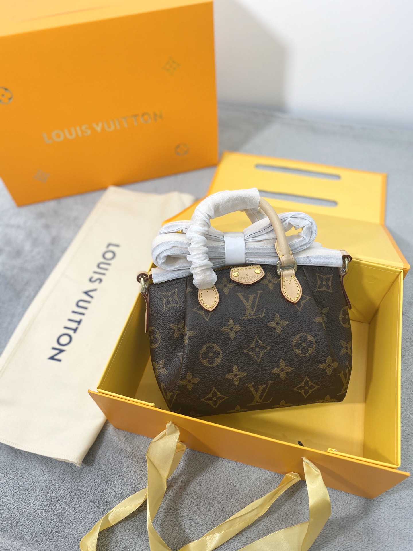 LOUIS VUITTON PETITE NOE DRAWSTRING SHOULDER BAG MONOGRAM M42226 SD1904 XX24832