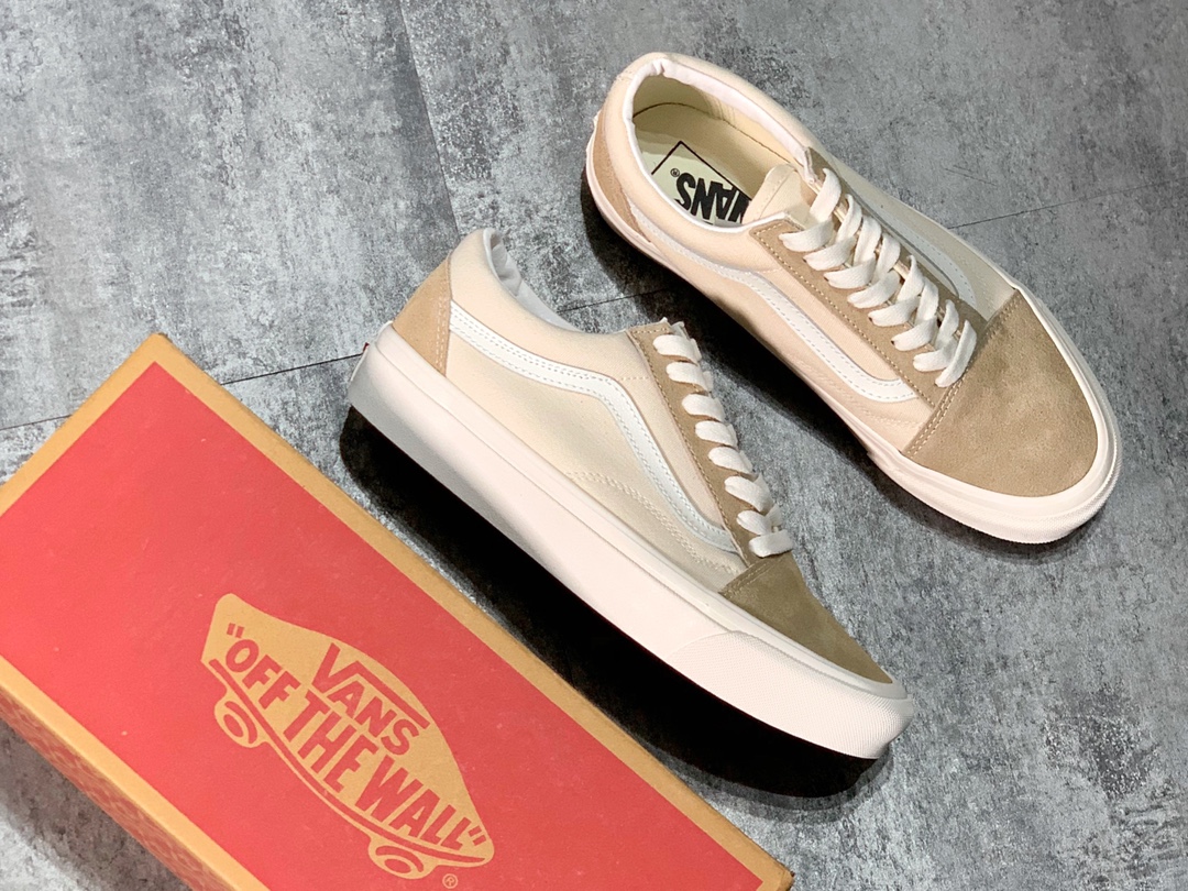 140 Vans Old Skool 限定奶茶色 颜色的基调适合四季穿搭 非常百搭