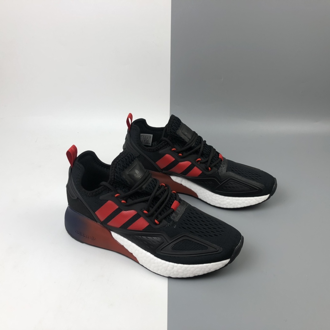180 Adidas ZX 2K 4D 阿迪达斯网纱针织呼吸面套脚休闲运动慢跑鞋 FZ3322