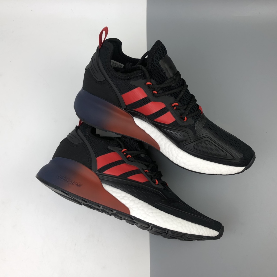 180 Adidas ZX 2K 4D 阿迪达斯网纱针织呼吸面套脚休闲运动慢跑鞋 FZ3322