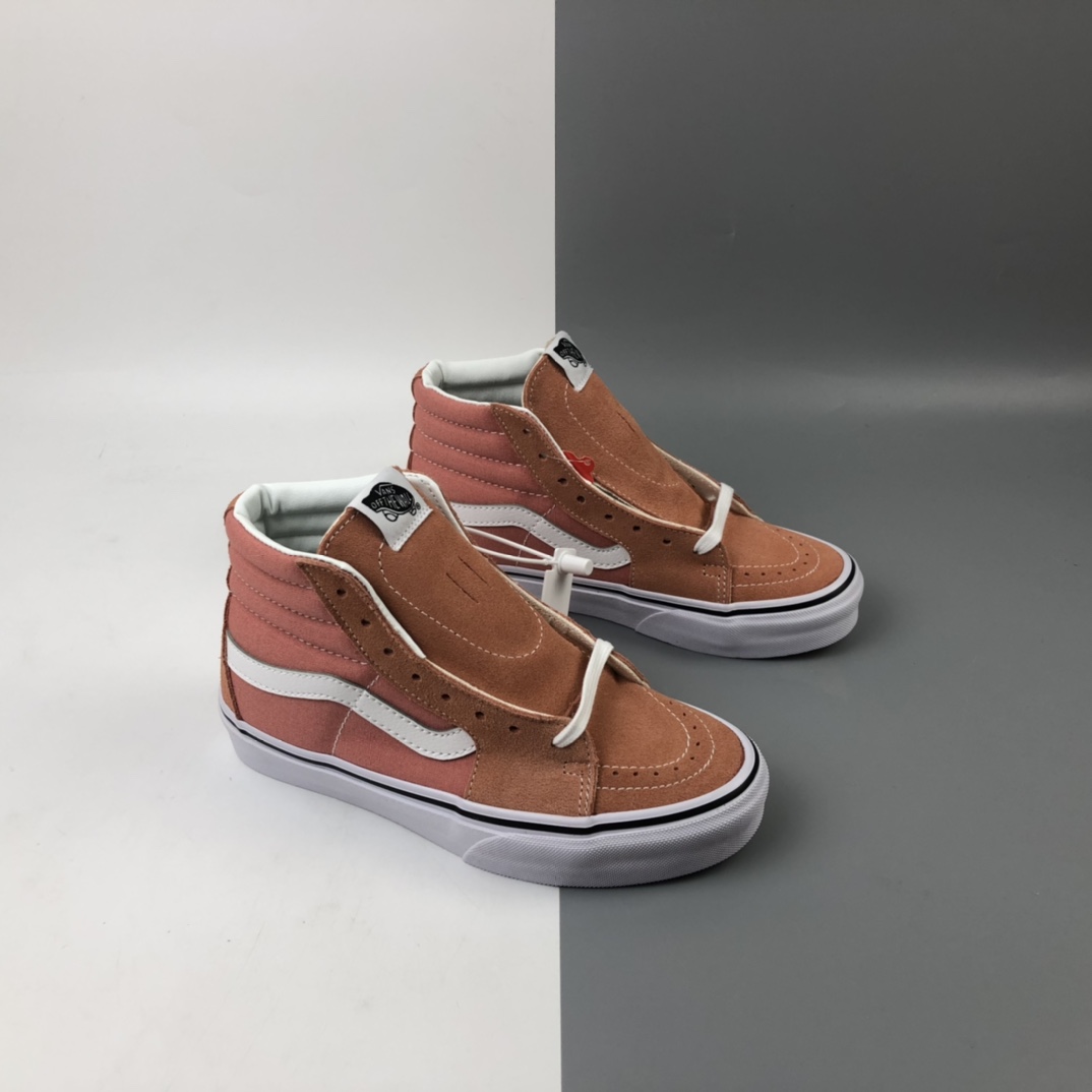 160 Vans Sk8-Hi Vlt Lx 2020运动休闲系列脏粉高帮休闲板鞋 VN0A4CS5W43