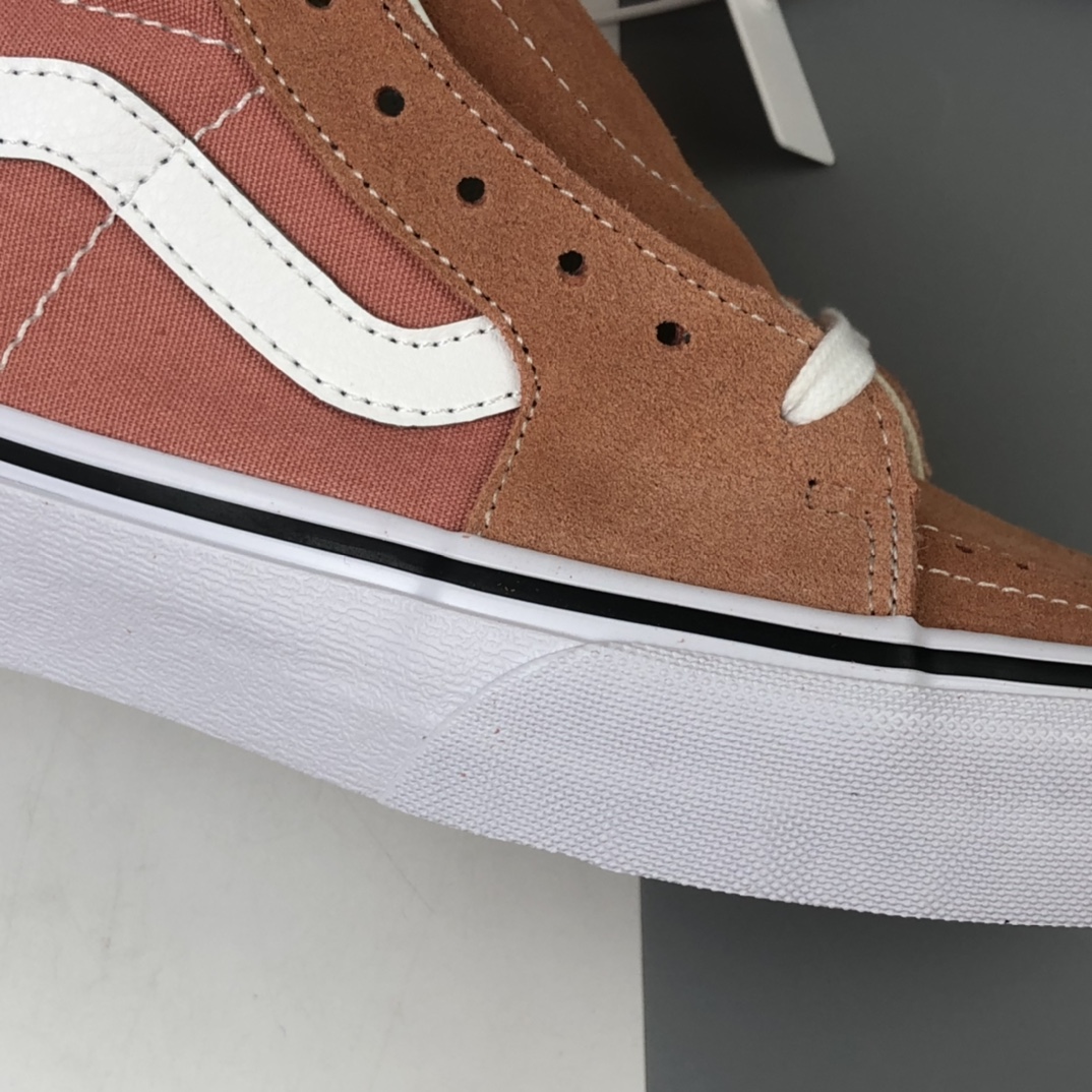 160 Vans Sk8-Hi Vlt Lx 2020运动休闲系列脏粉高帮休闲板鞋 VN0A4CS5W43