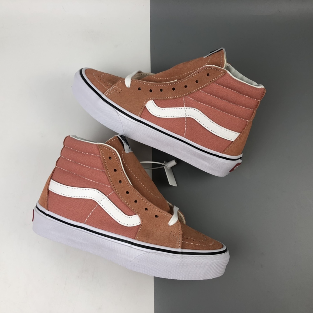 160 Vans Sk8-Hi Vlt Lx 2020运动休闲系列脏粉高帮休闲板鞋 VN0A4CS5W43