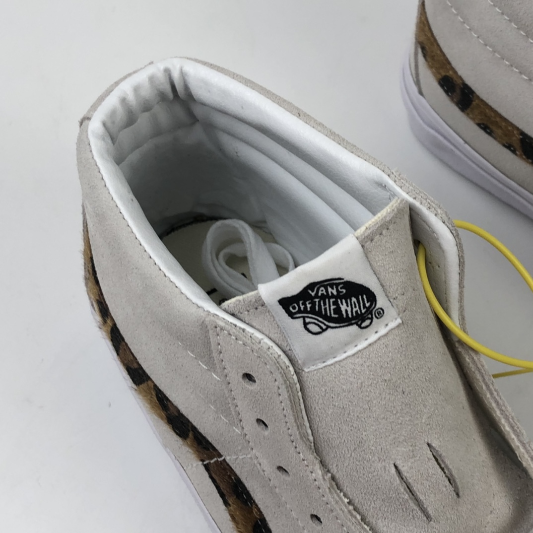 160 Vans Sk8-Mid 豹纹仿皮毛高质感中帮休闲麂皮板鞋 VN0A3WM3033