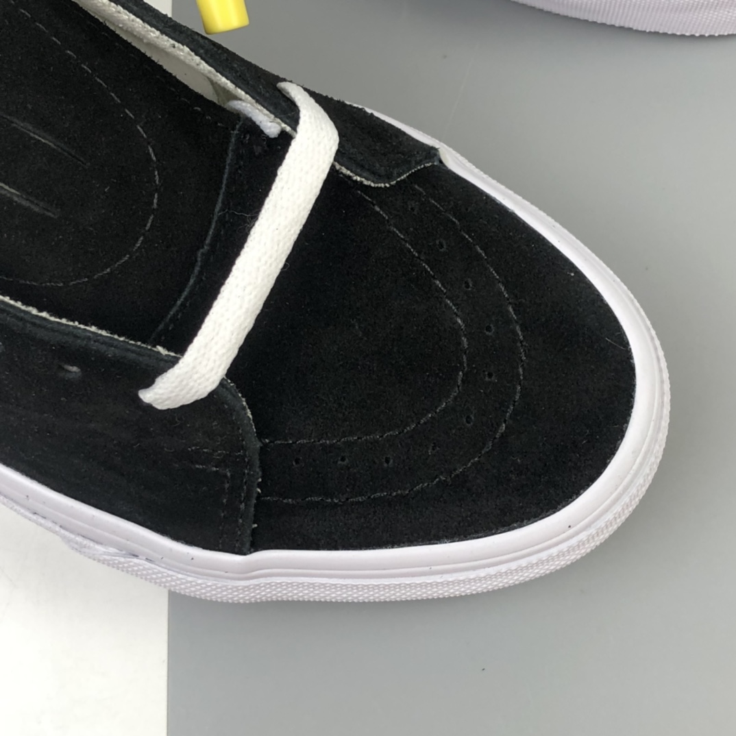 160 Vans Sk8-Mid 斑马仿皮毛高质感中帮休闲麂皮板鞋 VN0A3WM3034