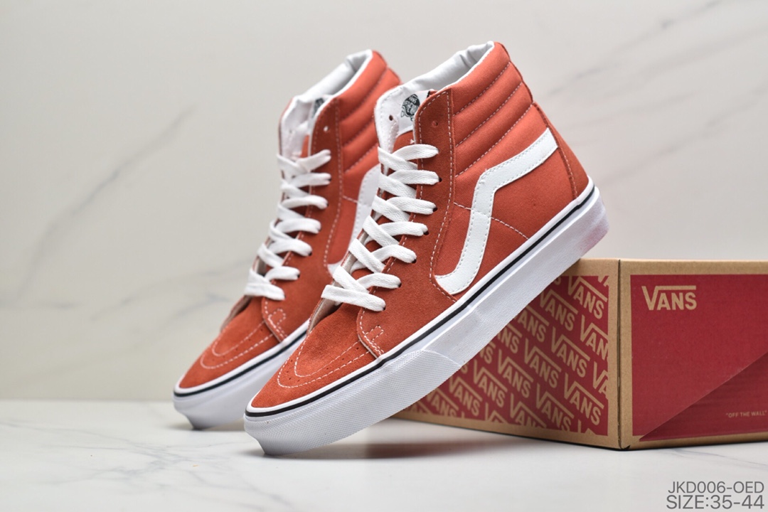 160 公司级2020新款VANS 范斯SK8-HI 脏橘色男女经典高帮运动板鞋帆布鞋 VN0A4U3CWK8