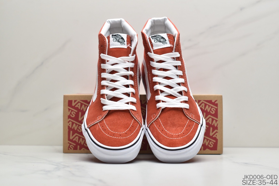 160 公司级2020新款VANS 范斯SK8-HI 脏橘色男女经典高帮运动板鞋帆布鞋 VN0A4U3CWK8