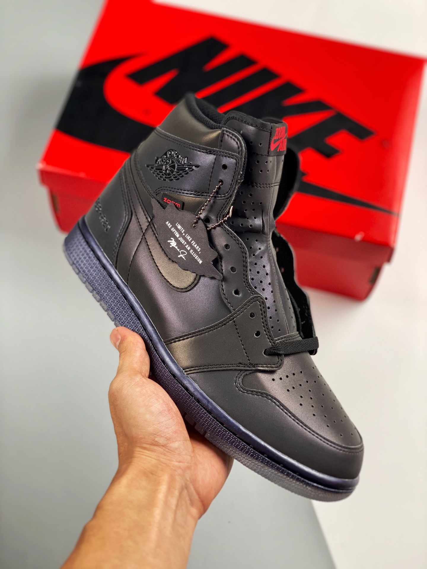 Air Jordan 1 High Zoom R2T Fearless 3M reflective chameleon, dazzling galaxy, same source as company, original factory …