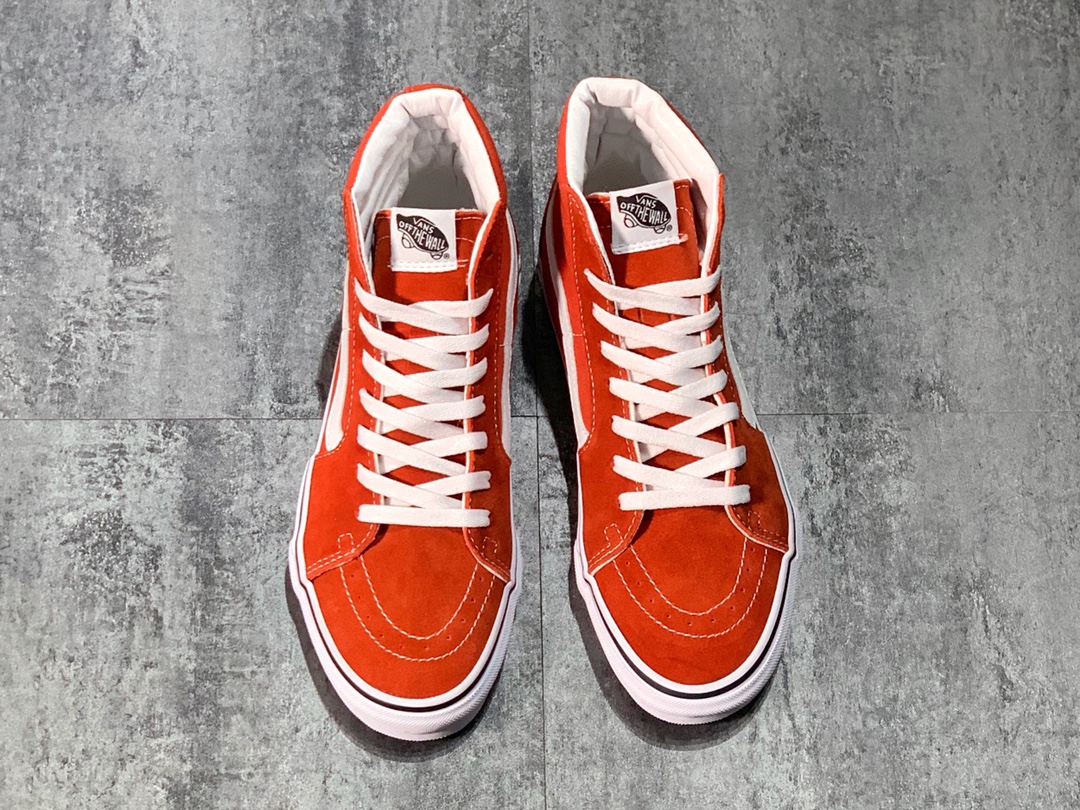 160 Vans SK8-Hi 新款脏橘经典高帮帆布鞋VN0A4U3CWK8