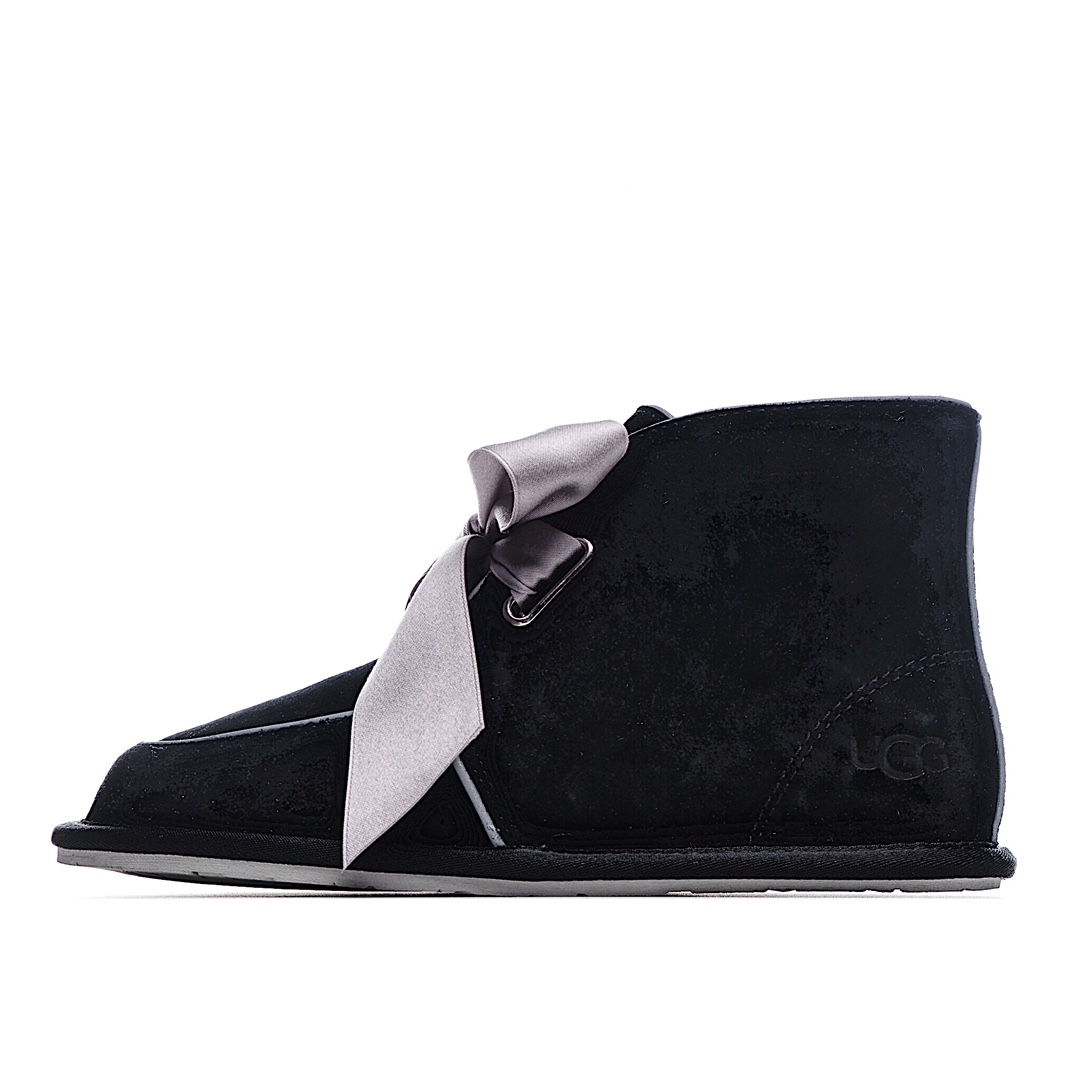 J5 纯原版本 UGG凯琳6代雪地靴3M反光效果，四款丝带，随意搭配叠加，正品包装，海外代购指定版本采用河南UGG代工厂隆丰原厂A级防污防水皮料，羊皮毛一体，承诺不掉毛。防滑耐磨TPR牛筋底，耐磨舒适。