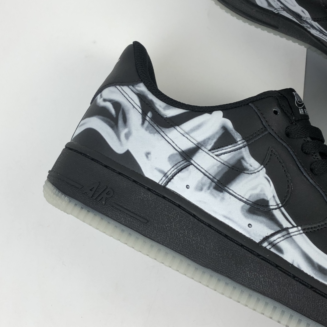 220 Nike Air Force 1 ”Skeleton” 骨骼 AF1 万圣节骨头 夜光空军一号低帮板鞋 BQ7541-001