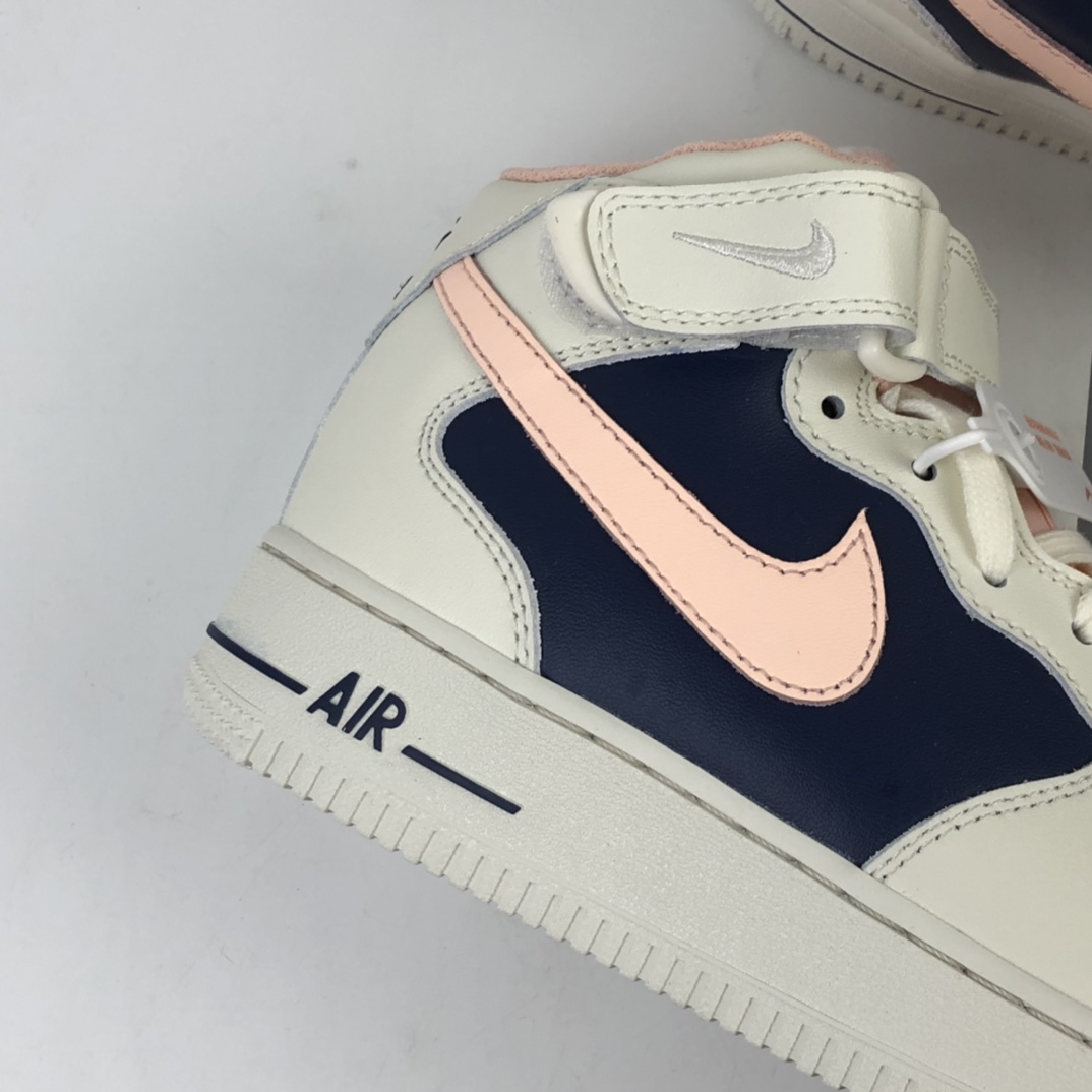 220  Nike Air Force 1 Mid“中邦粉”空军一号中帮运动休闲板鞋 315123-128